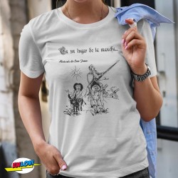 Camiseta mujer Don Quijote y Sancho Panza Alcázar de San Juan