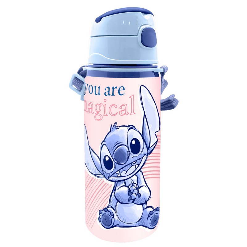 Botella Cantimplora aluminio Stitch Disney 600ml