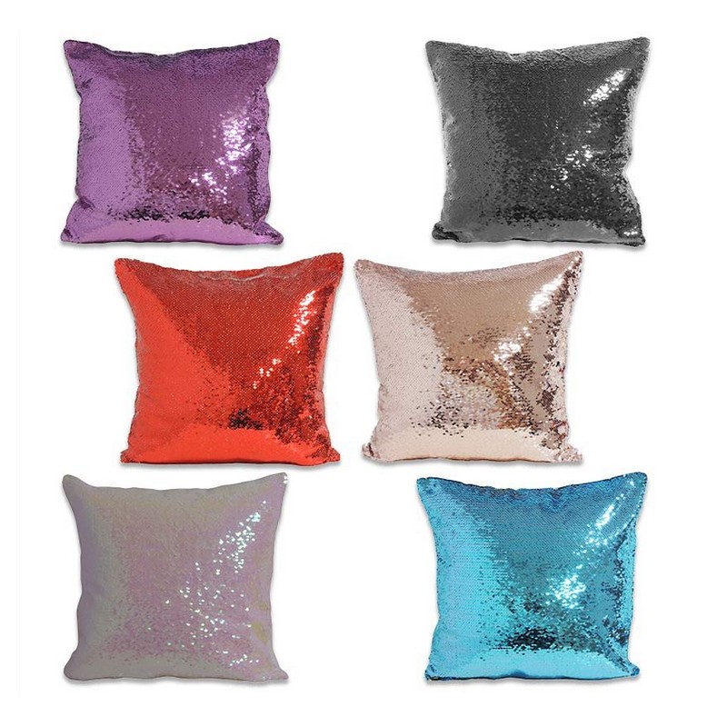 Cojines con lentejuela reversible personalizables
