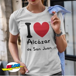 Camiseta mujer I corazón Alcázar de San Juan