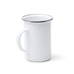 Taza metalica tipo vintage...