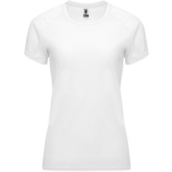 Camiseta tecnica Mujer Manga Corta Bahrain blanca
