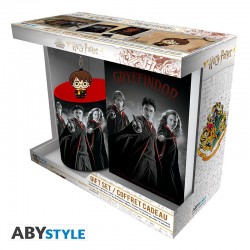 Set de regalo oficial Harry Potter con taza de Harry, Ron y Hermione, llavero y libreta Gryffindor