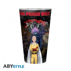 Vaso de cristal grande One-Punch Man Saitama 400ml oficial