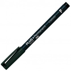 Rotulador marcador permanente plus office fino 0,6mm color negro