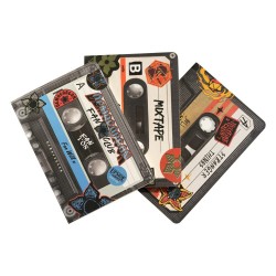 Pack de 3 cuadernos A6 con funda Stranger Things Walkman
