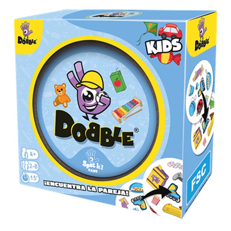 Dobble Kids Juego de Mesa Infantil de Observación y Velocidad para Niños