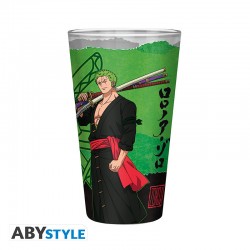 Vaso de cristal One Piece Roronoa Zoro 400 ml oficial