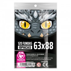 Fundas opacas Dragón Negro 63x88 para cartas TCG