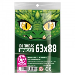 Fundas opacas Dragón Verde 63x88 para cartas TCG