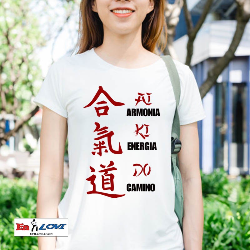 Camiseta aikido mujer