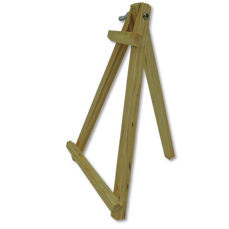 Caballete de madera clara
