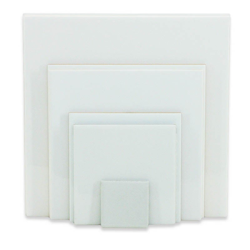 Azulejos blancos cuadrados personalizados