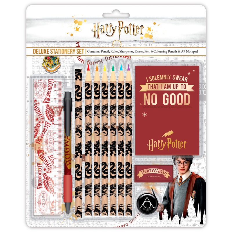 Set papeleria deluxe Harry Potter Hogwarts