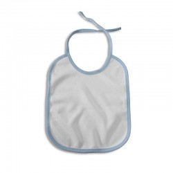 Babero de tela de color azul personalizable